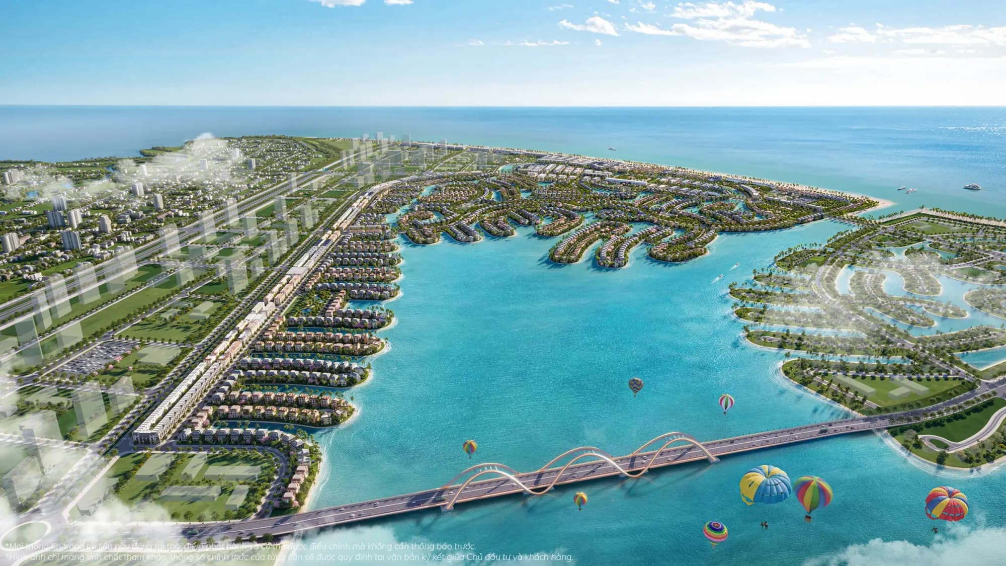 Tổng thể khu Vịnh Ngọc nhìn từ trên cao
